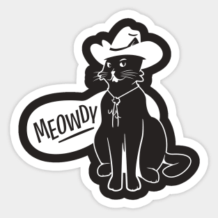 Meowdy Pawdner Sticker